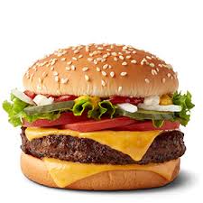 Quarter Pounder with Cheese Deluxe (without Bun), mcdonald low carb