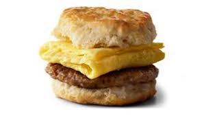 mcdonald low carb food, how to order at mcdonal, sausage biscuit