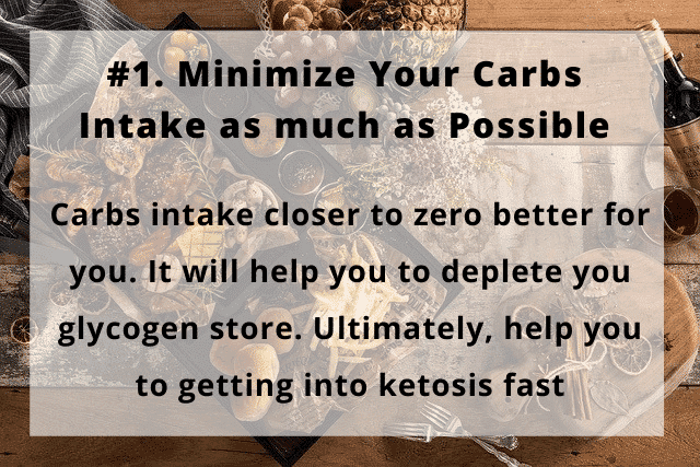 get into ketosis fast, minimal carbs