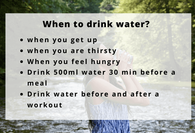 when to drink water for weight lose, water for weight loss