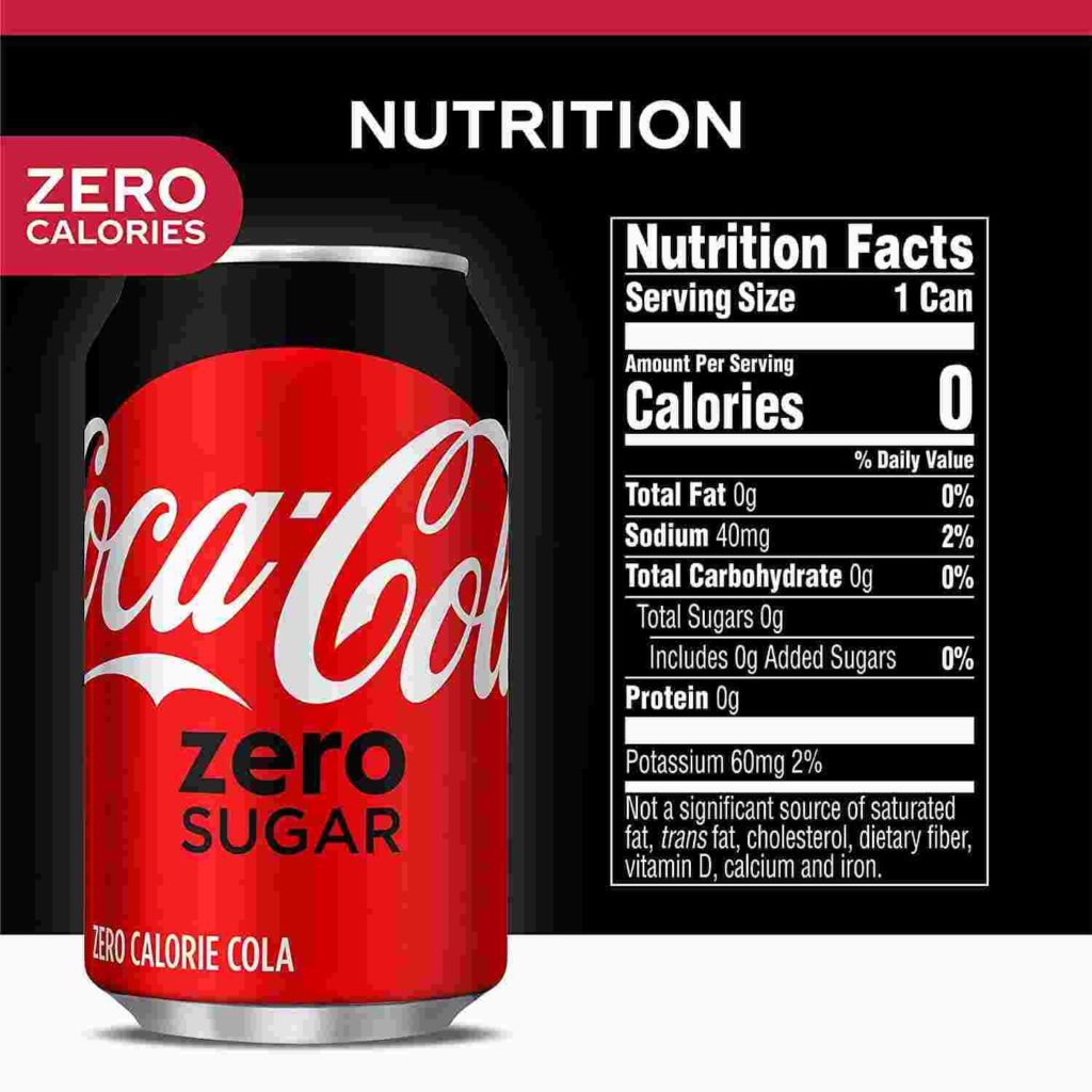 nutrition of coke zero