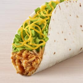 Crunchy taco with grilled chicken